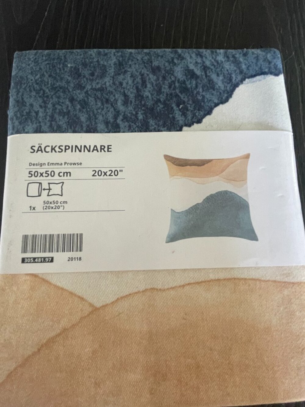 Ikea SACKSPINNARE Pillow Cushion Cover 20"x20" Brand New